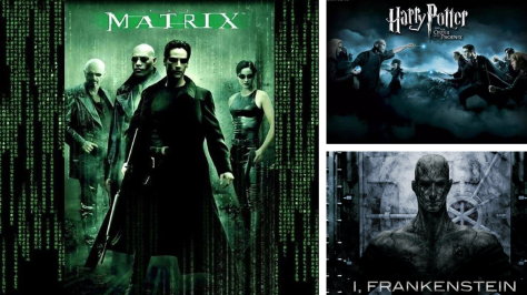 圖片來源：Matrix、Harry Potter、I, Frankenstein相關電影海報