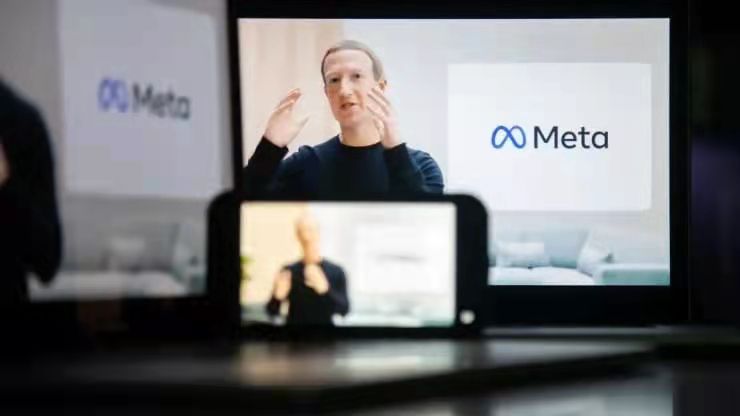Facebook公司首席執行官馬克·扎克伯格在虛擬Facebook Connect活動上發表講話，該公司於2021年10月28日在美國紐約宣布更名為Meta