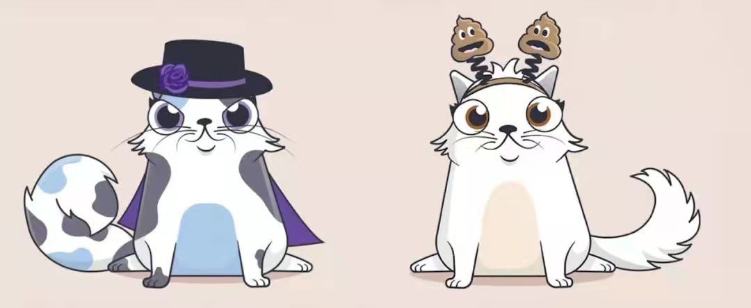 ▲ 加密貓（CryptoKitties）基於區塊鏈的寵物養成遊戲