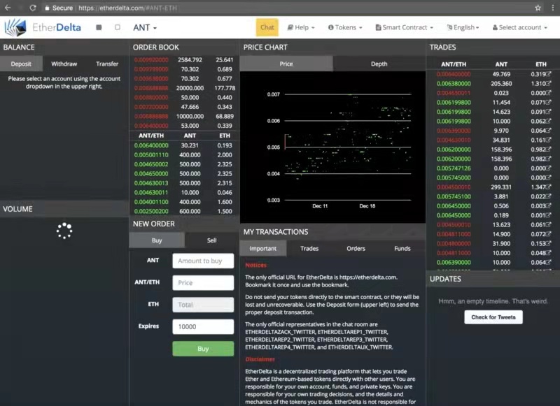   EtherDelta UI 界面