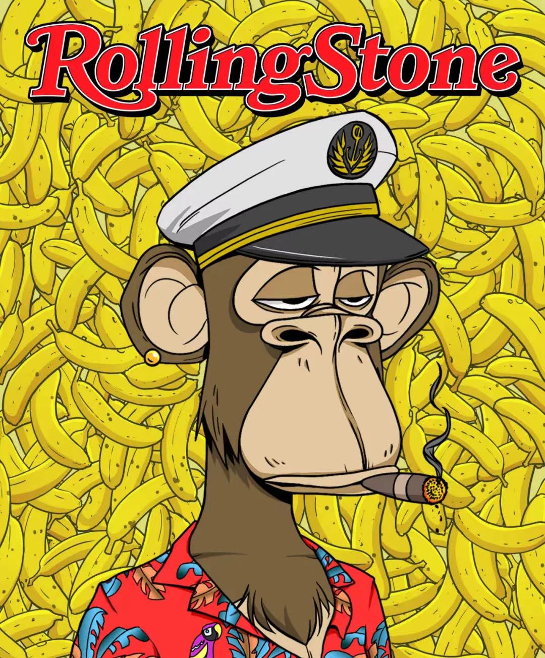 無聊猿登上《滾石》雜誌封面。  | 來源：RollingStone