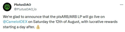 解讀ARB活化質押提議者PlutusDAO：經營不善，意圖透過代幣質押扭轉脫錨困境