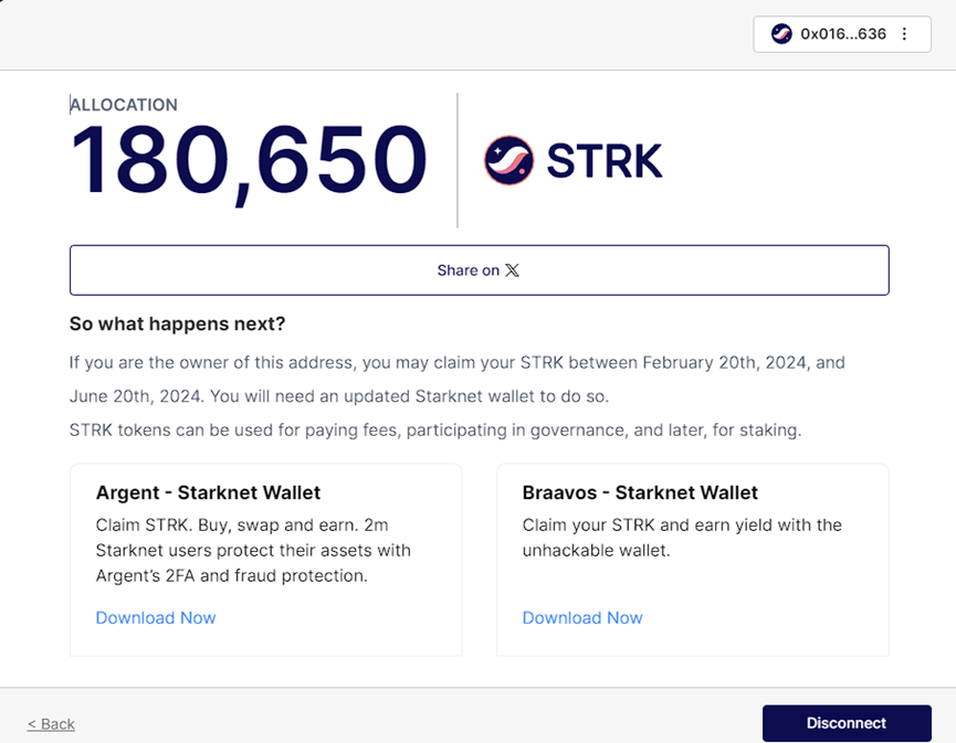 Starknet空投分析：有用戶擼中1358個位址，獲利300萬美元，互動多不如入場早？