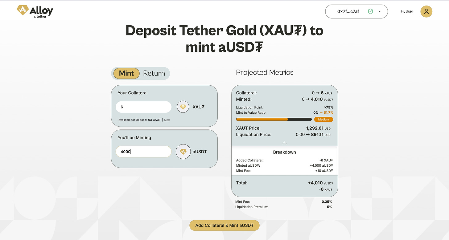 Tether的穩定幣新嘗試aUSDT：黃金支持的數位資產